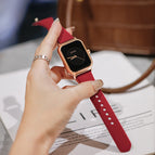 GUOU 8162 watch women's 2022 new fashion trend women's silicone strap small square watch sports watch watch for women
