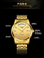 KIMSDUN steel belt fashion men's automatic watch mechanical watch waterproof business double calendar men's watch K-1967A