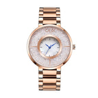 GEDI Creative Star Ring Women's Watch Fashion Flowing Good Luck Stone Stainless Steel Wrist Watch Women's Fritillary Watch 9438