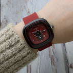 Calendar Girls' Silicone Watch Turntable Square Men's and Women's Retro Plastic Watch Men's and Ladies' Watches Quartz Watch 217