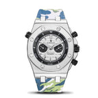 KIMSDUN men's fashion two-eye silicone waterproof automatic mechanical watch sports watch K-1223A