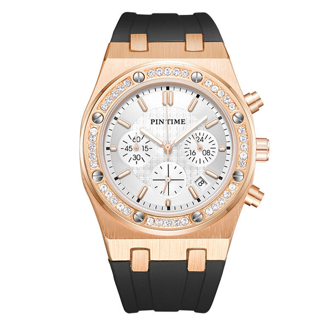 PINTIME Watch Men's Six-Pin Fashion Quartz Watch Calendar waterproof men's watch 0732