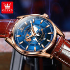 OLEVS men's Watch waterproof Embossed globe pattern fashion quartz men's watch 9926