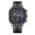 New Megir Men's Watch Fashion Square Watch Timing Luminous Calendar Men's Watch 2217