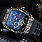 Watch for mem Richard European-Style Diamond Quartz Watch Fashion Sports Barrel-Shaped in Stock 9791