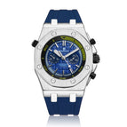 KIMSDUN men's fashion two-eye silicone waterproof automatic mechanical watch sports watch K-1223A