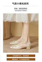 Sandals women's 2022 summer new hollow sandals female fairy style thick heel bow sandals female 17820-3