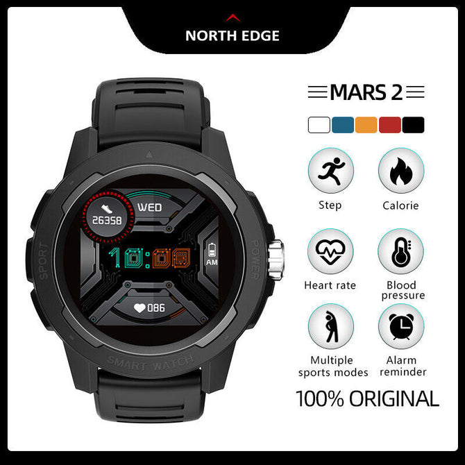 NORTH EDGE Mars 2 Touch Screen Professional Sports Outdoor Running Smart Watch IP68 Waterproof Bluetooth Answer Call Smart Watch