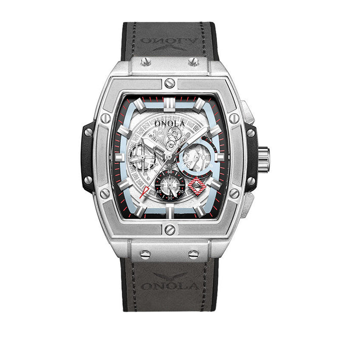 ONOLA ON6819 Men's Watch fashion barrel-shaped multi-function quartz men's watch waterproof luminous men's watch