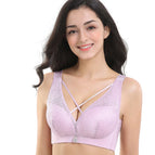 PLUS size bra underwear women thin collecting gathering no steel ring sexy bra large size