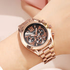 GEDI Women's watch steel strap fashion female waterproof calendar casual quartz watch  2986