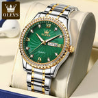 OLEVS Watch men gold diamond calendar waterproof quartz men watch 5565