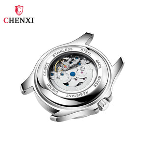 Chenxi New Silicone Tape Hollow Automatic Mechanical Watch Men's Waterproof Luminous Mechanical Watch 8805a