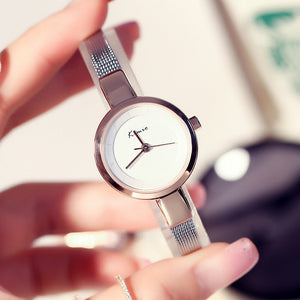 KIMIO Ins Style Simple Fashion women Watch Temperament Bracelet Watch Small Dial Light Luxury High-End Sense 6115
