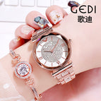 GEDI Women watch stars diamond watch fashion wild match quartz watch student trend watch 52005