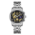 WWOOR 8864-2 Hollow Sheet Trendy Business Men's Watch Waterproof Fashion Quartz Men's Watch 8864-2