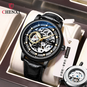 Chenxi's new business luminous waterproof watch men's hollow automatic mechanical watch CX-8843