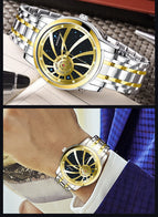 KIMSDUN New fashion trend starry dial hollow automatic watch men's mechanical watch waterproof men's casual watch