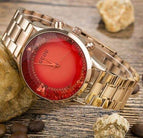GUOU 8107 Women's Watches Rose Gold Stainless Steel Watch Diamond Fashion Ladies Watch Luxury Clock Women