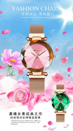 CHENXI Hot Sale Fashion women Watch Magnetic Mesh Strap Watch Quartz Watch Ladies Net Watch 309L
