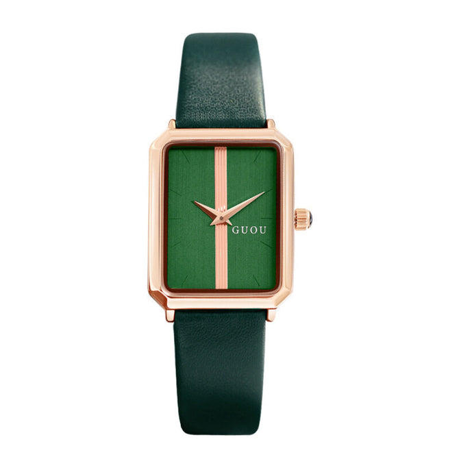 GUOU 8227 women's watch 2022 new ins style square simple small square watch women's Watch