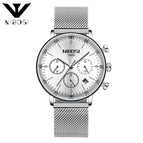 Mens Watches NIBOSI Top Brand Luxury Waterproof Ultra Thin Date Clock Male Steel Strap Casual Quartz Watch Men Sports Wristwatc 2331