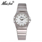 Missfox quartz watch Korean version diamond-encrusted fashion women's watch casual all-match fashion women's watch v280