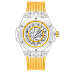 ONOLA ON3836 2023 Fashion New Hollow Automatic Mechanical Watch Men's Waterproof Transparent Case Tape Watch Men