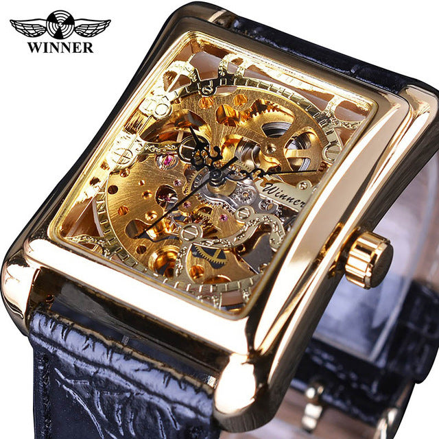 Winner men watch fashion causal hollow out manual mechanical men watch SLZa62