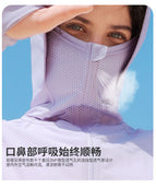2022 women's ice silk sunscreen clothing summer thin UV protection loose large size sunscreen shirt hooded sunscreen clothing 8268