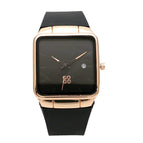 GOGO Silicone Tape square men's and women's watches fashion trend Mori women's watches calendar rubber belt quartz watch