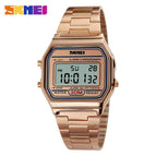 SKMEI 1123 Men LED Digital Sports Watches Men's Women Relogio Masculino Stainless Steel Military Waterproof Wristwatches