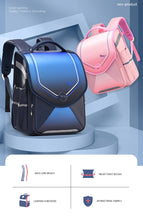 New Children's Flip School Bag Primary School Students 6-12 Years Old student Backpack Boys Girls 3D Space Backpack Waterproof Wear-resistant Ridge Protection Large-capacity Bag