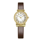 GEDI Fashion Girls' Watch Artistic Retro Small round Watch Ins Style All-Match Belt Quartz Women's Watch 13017