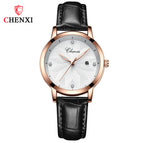 CHENXI women's watch fashion ladies diamond simple watch new waterproof watches women CX-303L leather