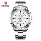 CHENXI Hot Selling Business Watch Luminous Waterproof Quartz Watch 027b Three Eyes Men's Sports Watch CX-027B