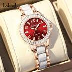 Labaoli women watch new live watch diamond ring ceramic ladies quartz watch LA202