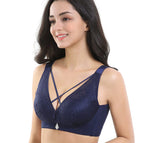 PLUS size bra underwear women thin collecting gathering no steel ring sexy bra large size