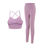 Lulu Women yoga suits Sports Bra Slim Shoulder Yoga lifting pants Women's Fitness running dancing women sports set 925