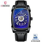 CHENXI Men's Watch Automatic Mechanical Watch Douyin hot sale Square Hollow Mechanical Watch 8809