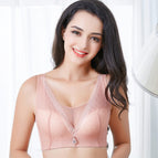 2022 new plus size large bra no steel ring bra vest type adjustable breasts women's underwear