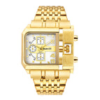 Oulm watch for men gold large dial men's watch steel calendar square quartz men's watch casual style HP3364B