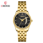 CHENXI Couple watch new quartz watch 8218 business men's watch HD luminous watch