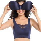 Plus size sports bra anti-glare anti-slip women's sleep bra yoga women's underwear no steel ring