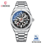 Chenxi watch for men New Hollow-out Transparent Bottom Automatic Mechanical Watch Luminous Waterproof Men's Watch CX8862