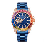 ONOLA ON3839 Men's Watch fashion new colorful diamond automatical mechanical watch steel waterproof men casual watch