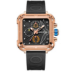 ONOLA ON6831 watch for men unique square watch men's multifunctional quartz waterproof tape watch