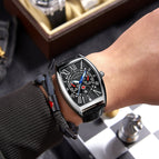 KIMSDUN watch fashion men's watch luminous calendar barrel-shaped quartz watch men K-815B