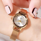 GEDI Women's watch small dial fashion simple retro bracelet think special waterproof elegant lady watch 6323