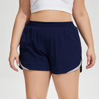 Breathable Loose Anti-Exposure Yoga Shorts Outdoor Running Reflective Large Size Sports Shorts Women's Fitness Hot Pants KK185